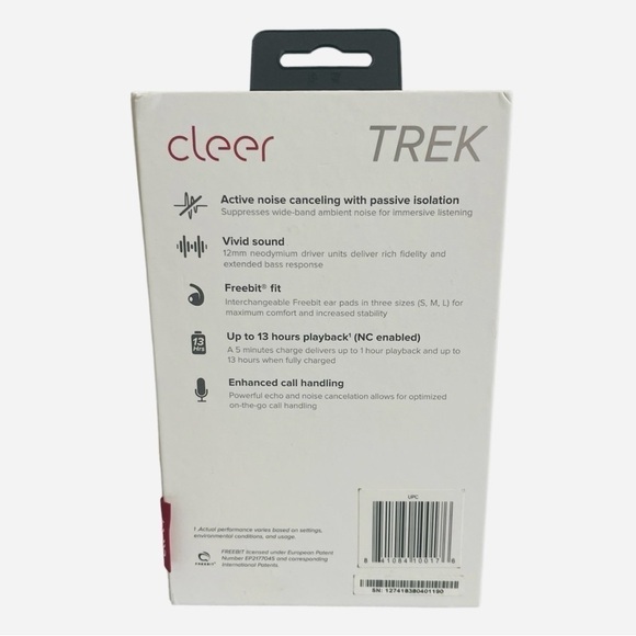 NIB CLEER Trek Headphones Active Noise-Canceling In-Ear Headphones - Picture 6 of 14